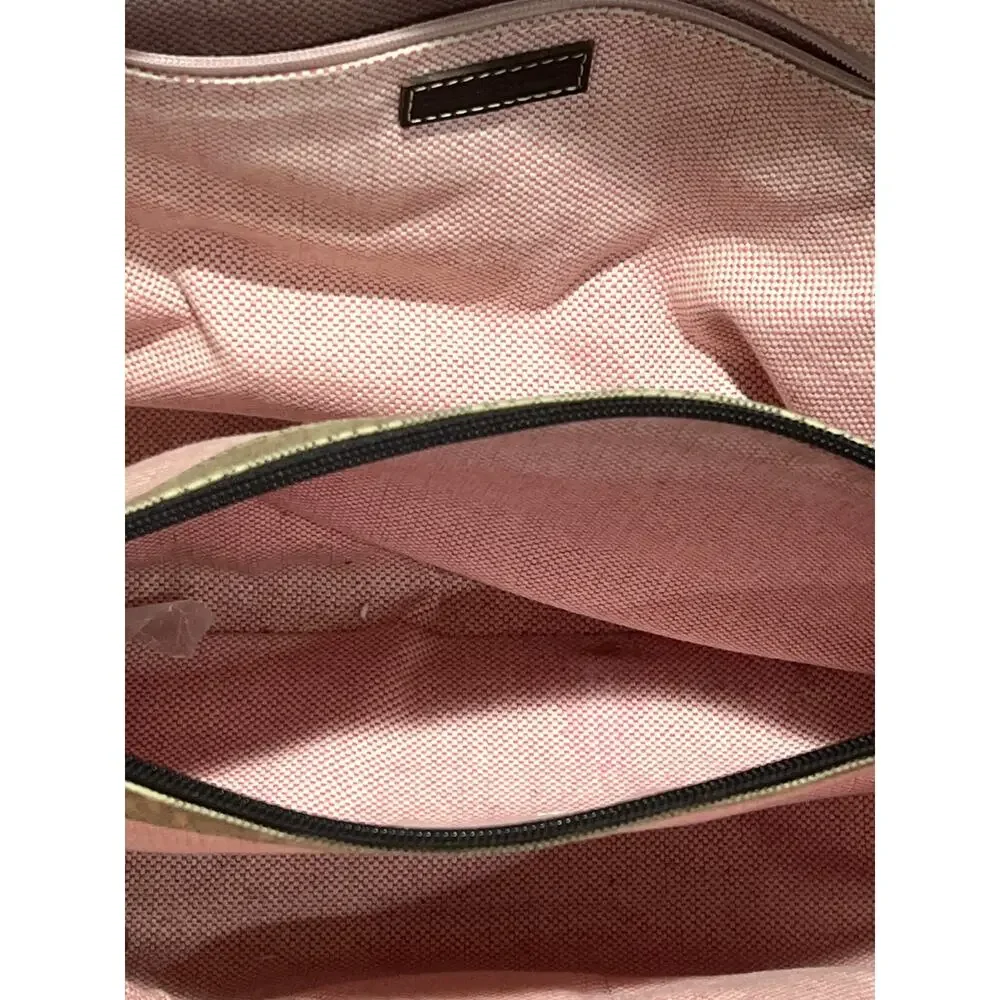 Dooney & Burke Women’s Signature Satchel Canvas & Leather Tote Bag Double Handle